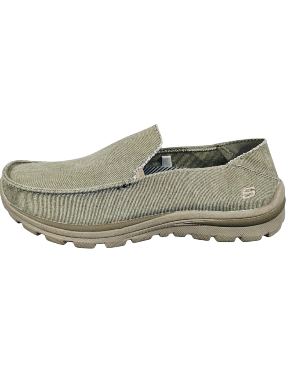 Skechers Men's Casual Slip-On Khaki Loafer Sz 9
